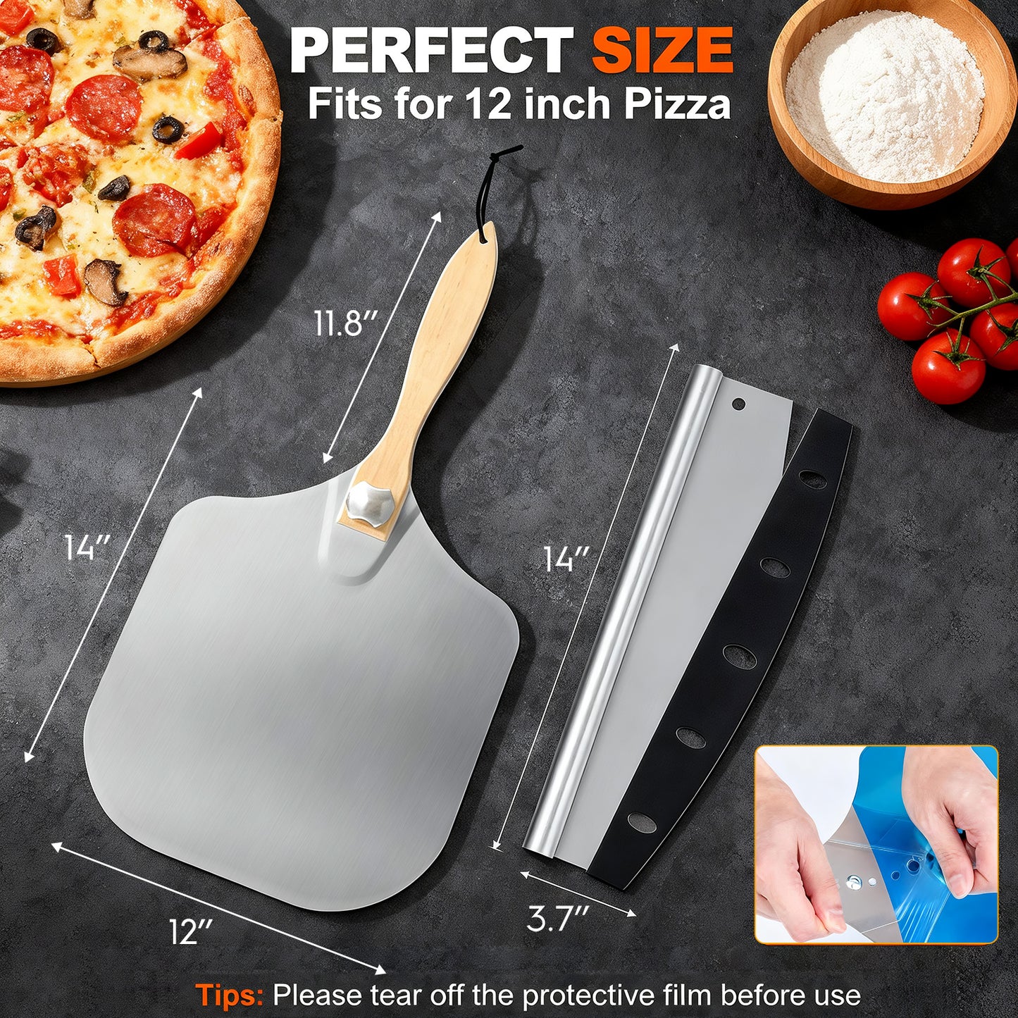 AOKIWO 3-Piece Non-Stick Carbon Steel Oven Baking Pans, Nonstick Coating Baking & Cookie Sheets with Silicone Handles