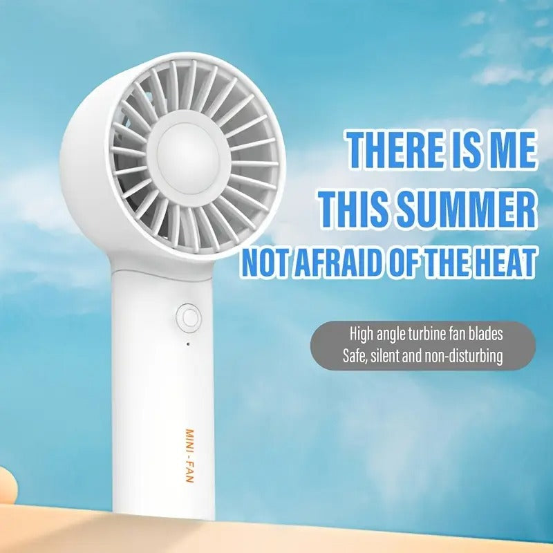 Portable Fan, USB Rechargeable Mini Fan With 3 Speeds， Handheld and Tabletop Handy Fan For Men & Women, Perfect For Office, Outdoor, Travel, And Camping