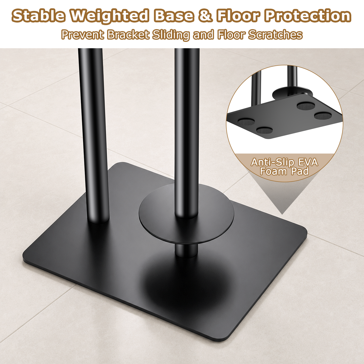 Mibote Toilet Paper Holder Free Standing with Storage Shelf, Metal Bathroom Tissue Holder for 4 Rolls, Matte Black