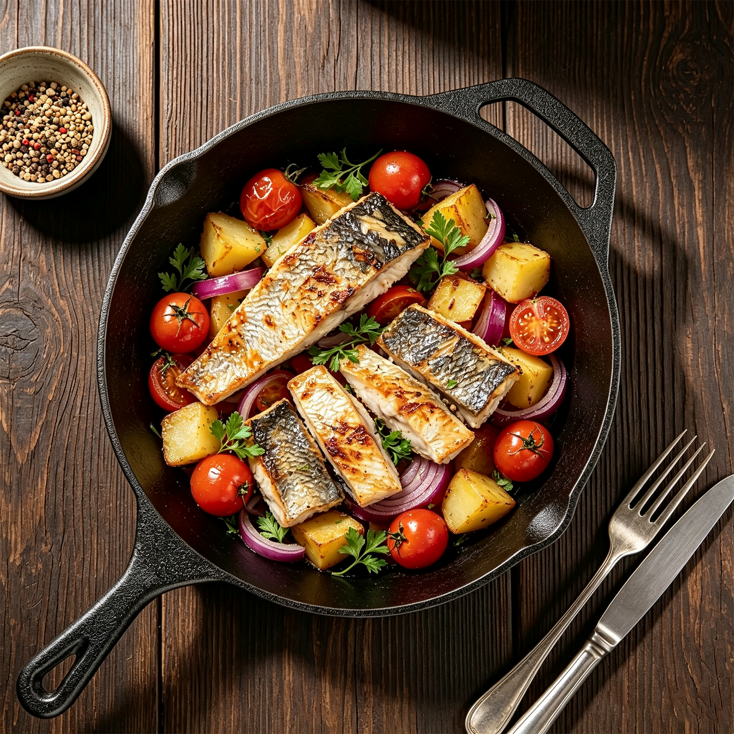 3 Piece Cast Iron Skillet Set, AOKIWO 6", 8", 10" Pre-Seasoned Pan Cookware Set with Handles, Heavy-Duty Frying Pans for Saute, Cooking, Pizza, Oven Grill Stovetop Safe Cookware