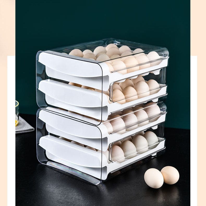 Double Drawer Egg Holder for Refrigerator 40 Grids