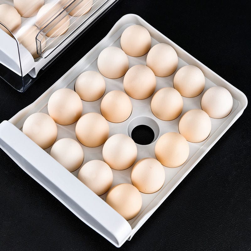 Double Drawer Egg Holder for Refrigerator 40 Grids