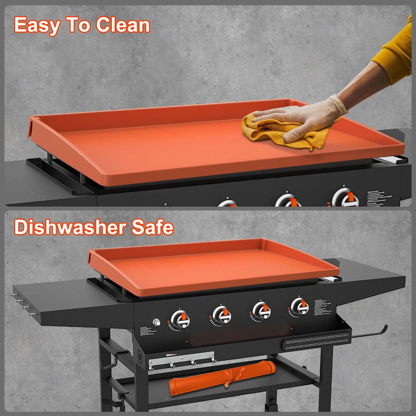 Griddle Cover Mat for Blackstone 36 Inch Griddle Accessories - Full Wrap-Around Protection Silicone Mat